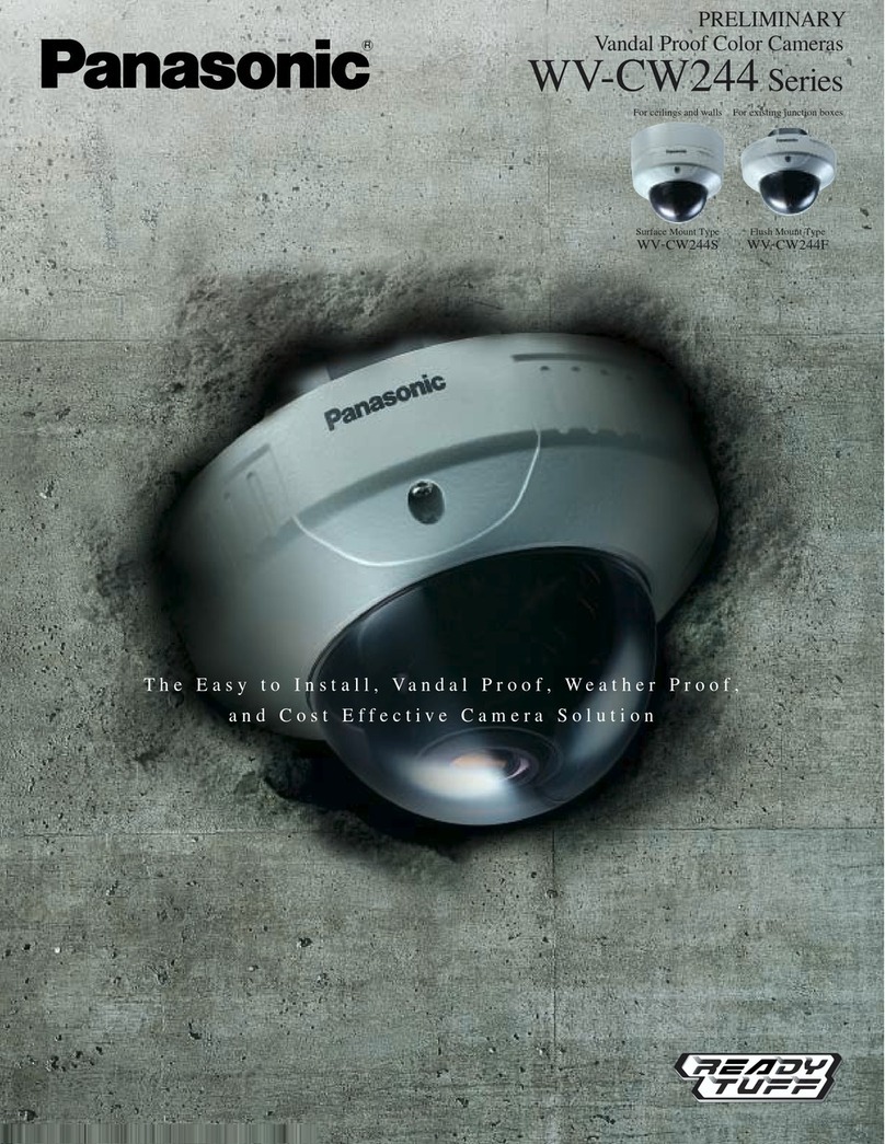 Panasonic WVCW244F - COLOR CAMERA User manual