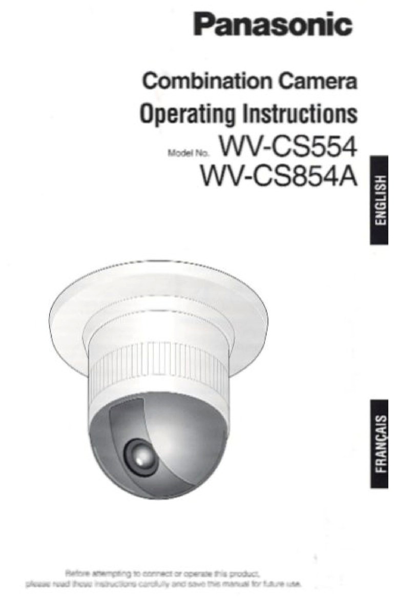 Panasonic WVCS554 - COLOR CAMERA User manual Panasonic WVCS554 - COLOR CAMERA User manual
