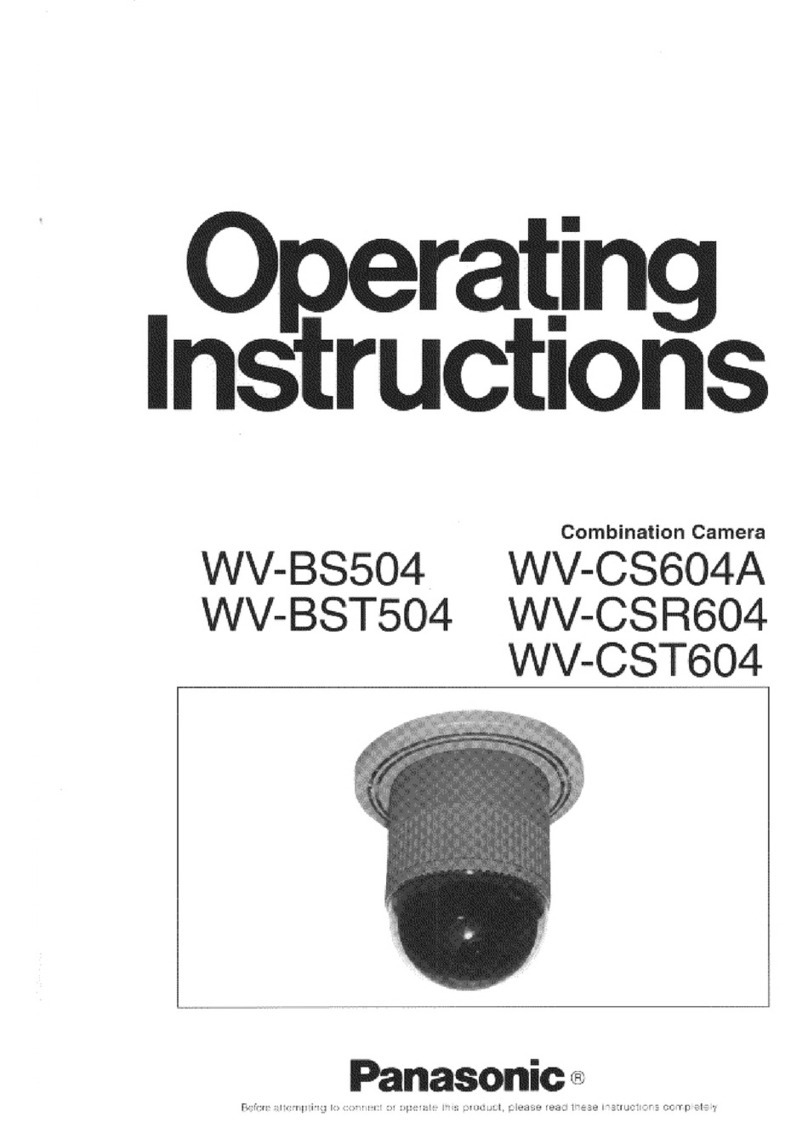 Panasonic WV-CS604A User manual