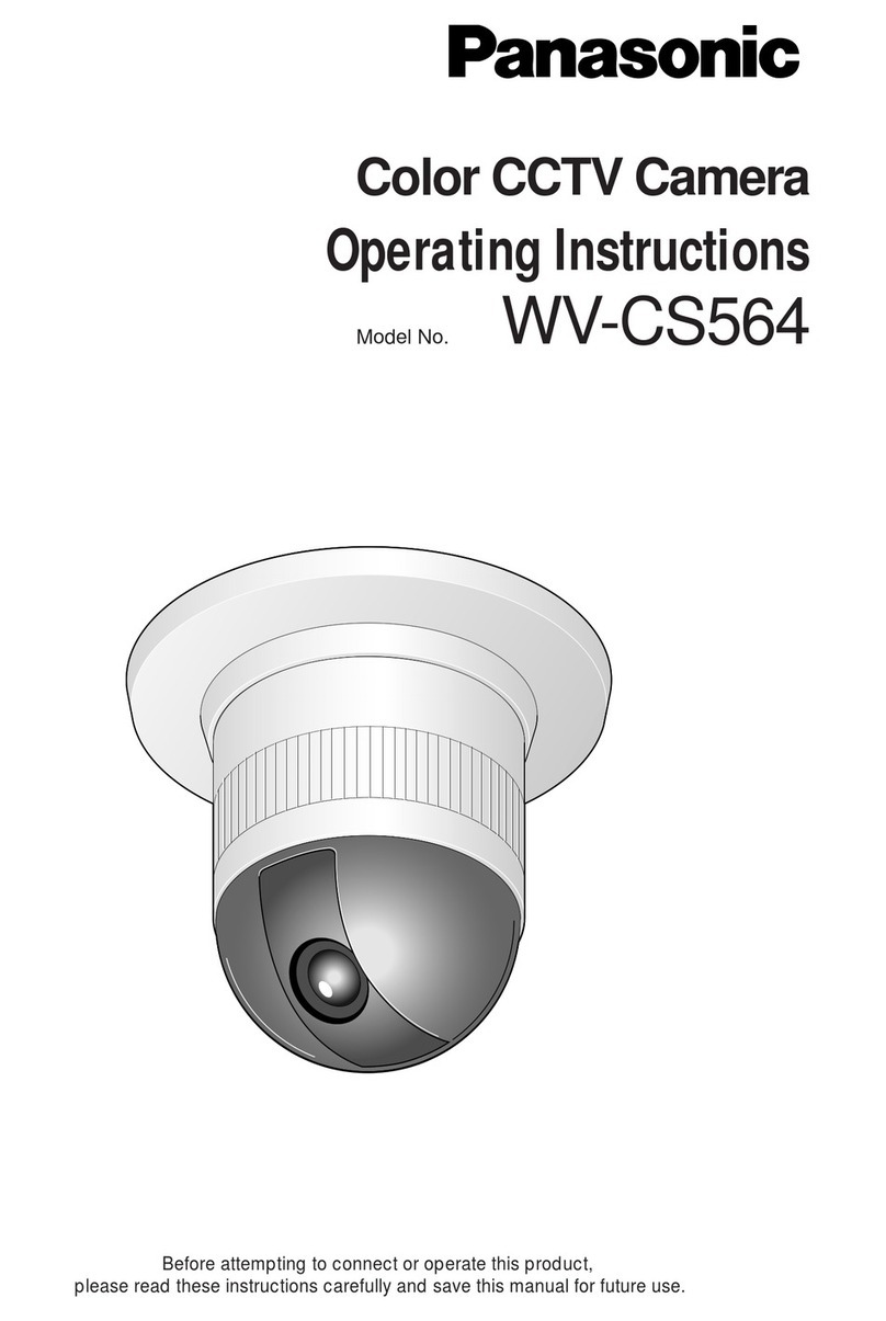 Panasonic WVCS564 - COLOR CCTV CAMERA operating instructions