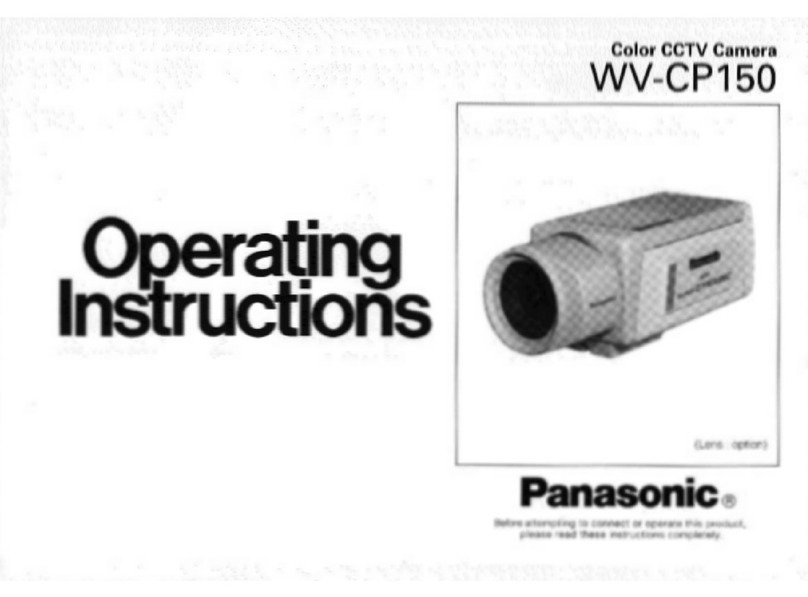 Panasonic WV-CP150 operating instructions