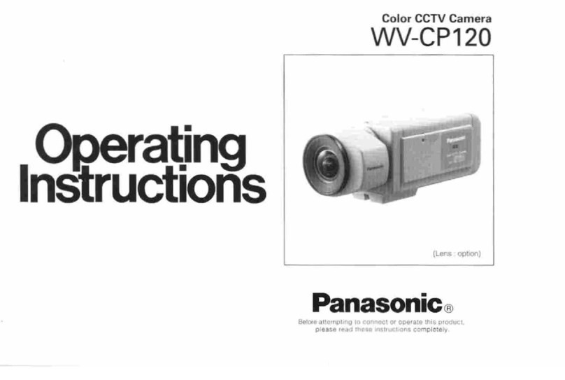 Panasonic WVCP120 - COLOR CCTV CAMERA User manual