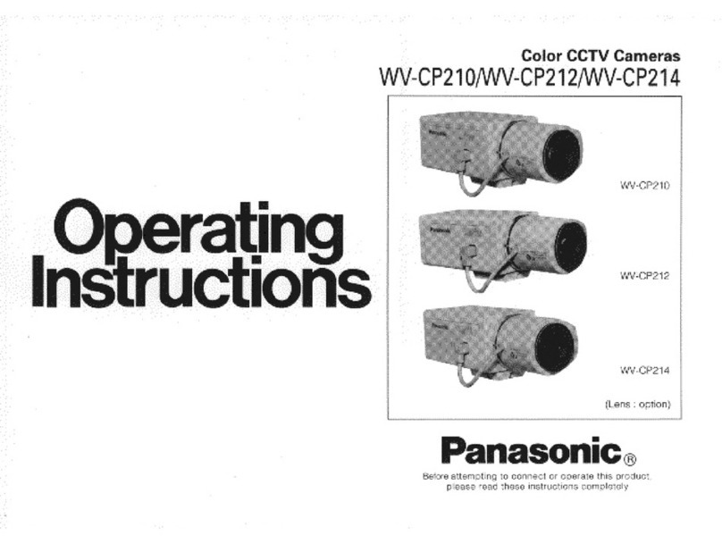 Panasonic WVCP210 - COLOR CAMERA operating instructions Panasonic WVCP210 - COLOR CAMERA operating instructions