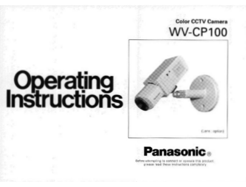 Panasonic WV-CP100 operating instructions