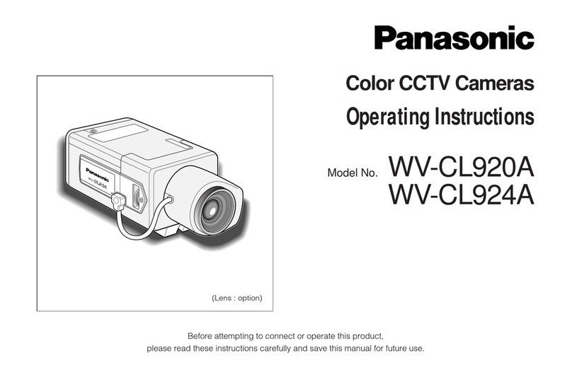 Panasonic WV-CL920A Series User manual