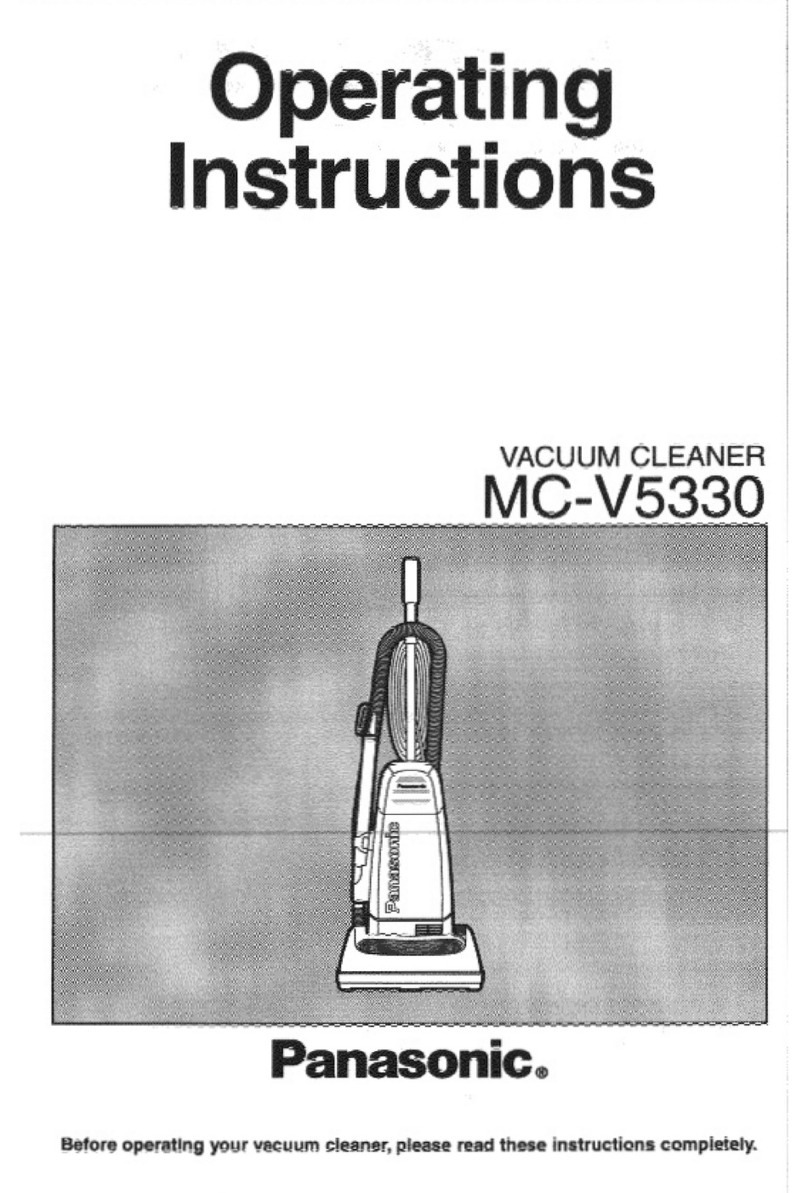 Panasonic MCV5330 - UPRIGHT VACUUM 12.0 operating instructions