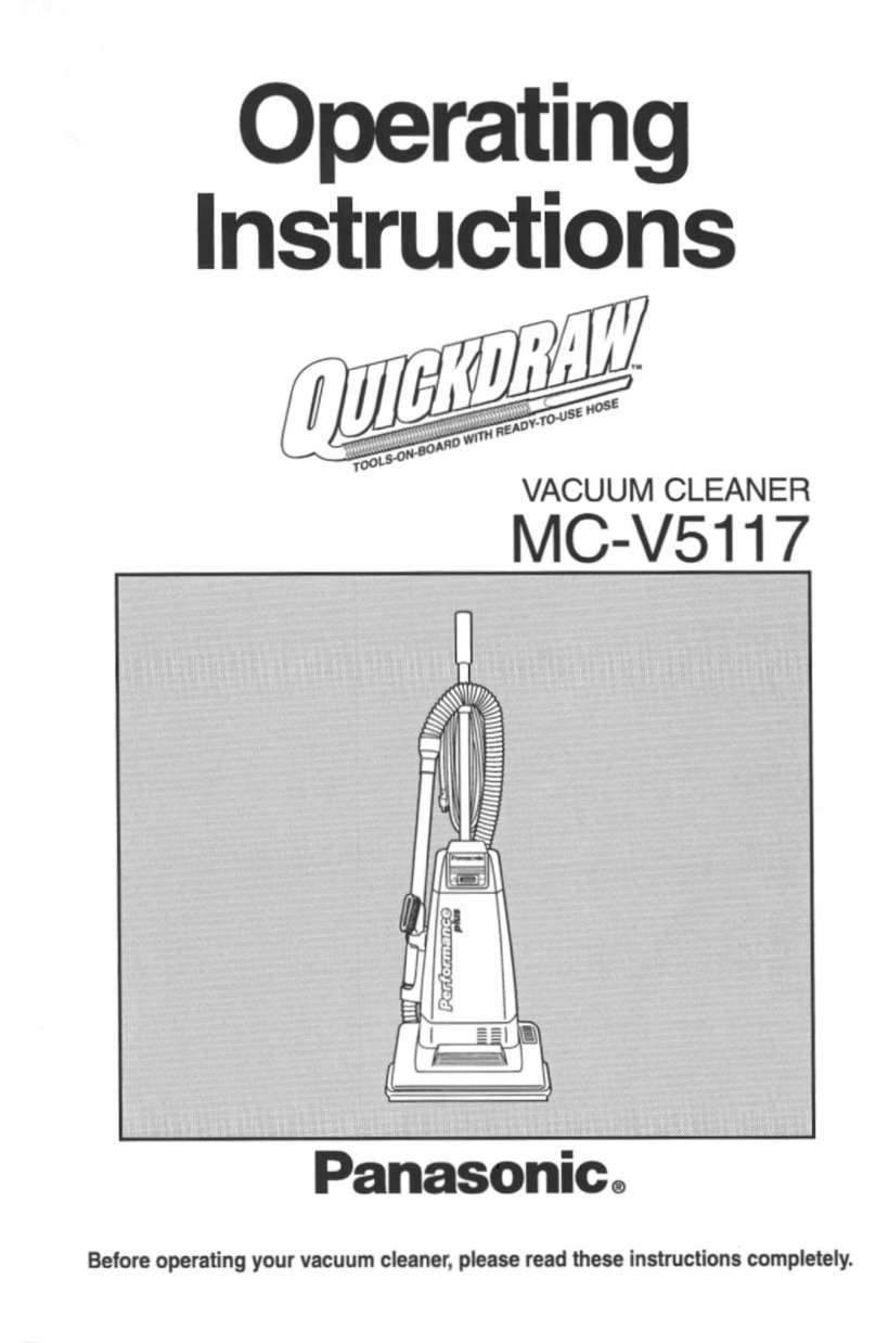 Panasonic MCV5117 - UPRIGHT VACUUM-QKDR operating instructions