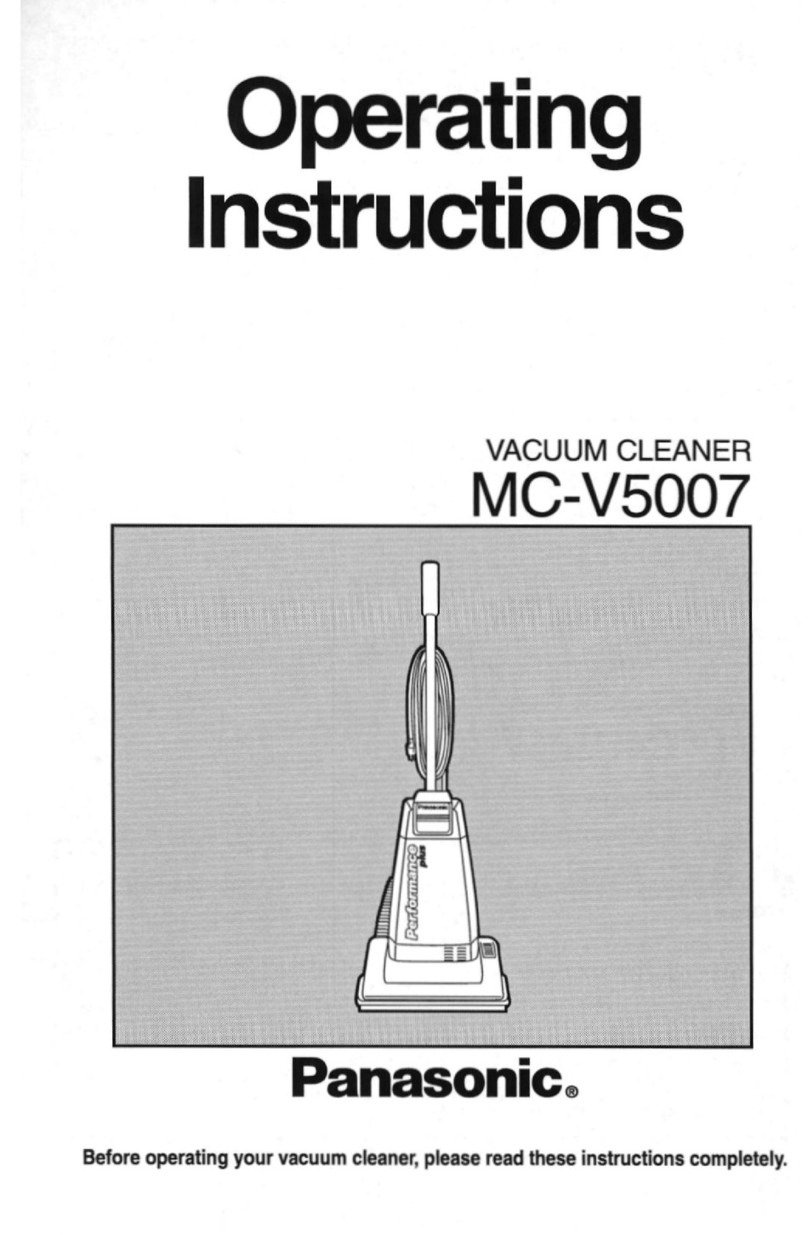 Panasonic MCV5007 - UPRIGHT VACUUM-QKDR User manual