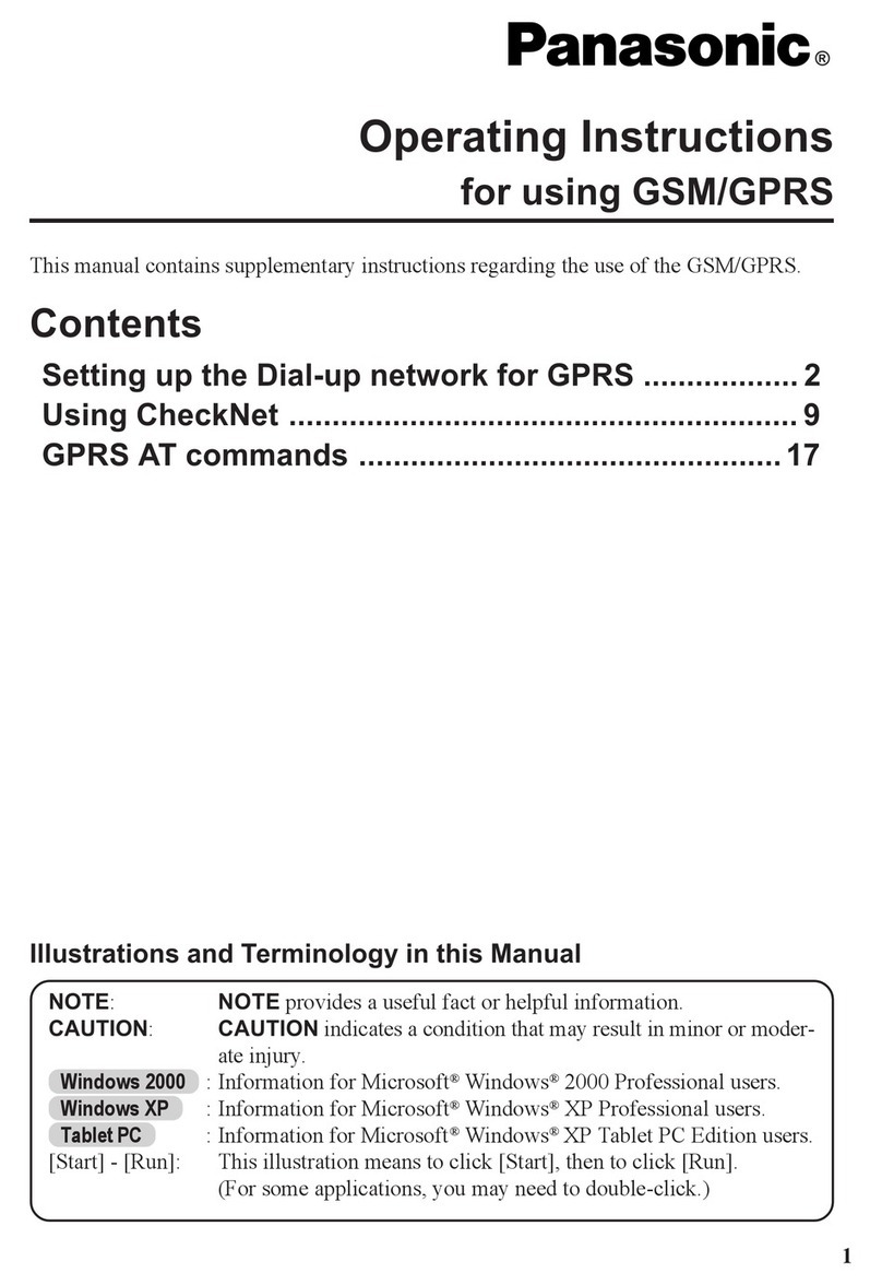 Panasonic Toughbook CF-18BCAGCMM User manual