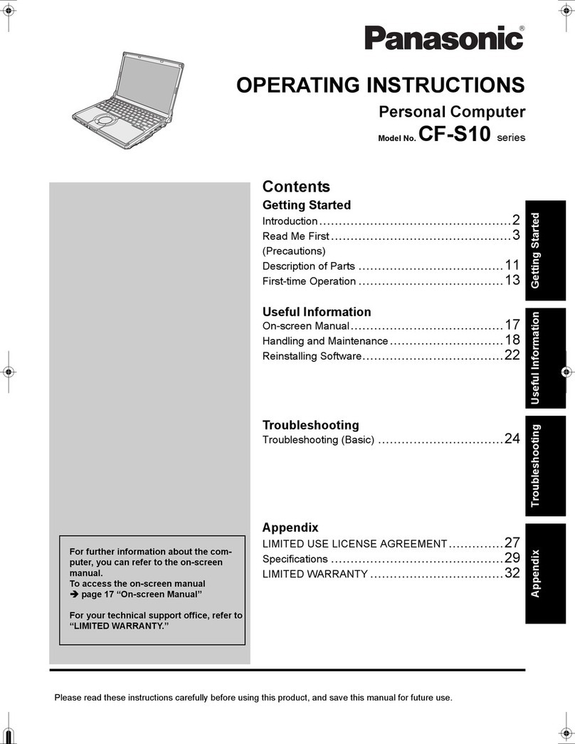 Panasonic CF-S10CDHZ1M User manual