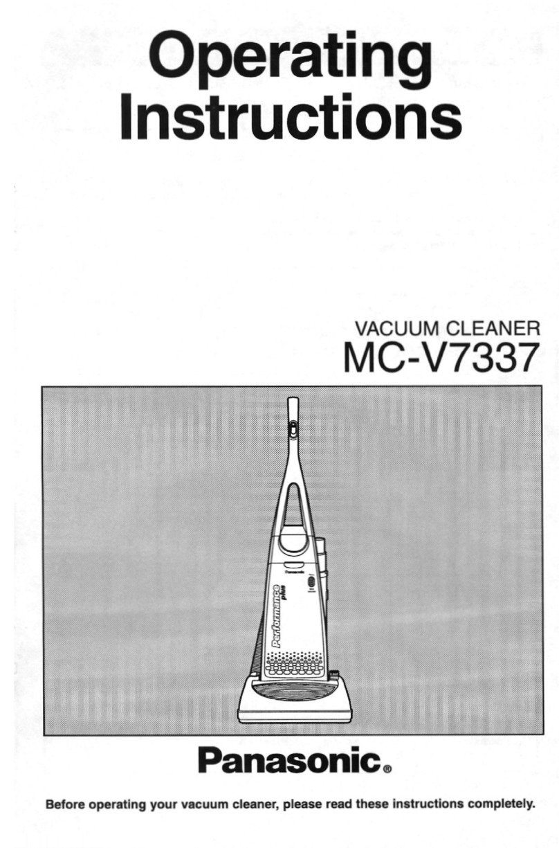 Panasonic MCV7337 - UPRIGHT VACUUM-QKDR operating instructions