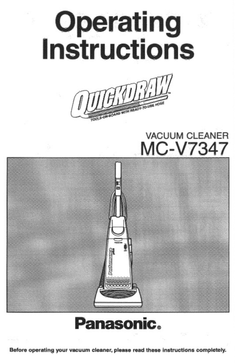 Panasonic MCV7347 - UPRIGHT VACUUM-QKDR operating instructions Panasonic MCV7347 - UPRIGHT VACUUM-QKDR operating instructions