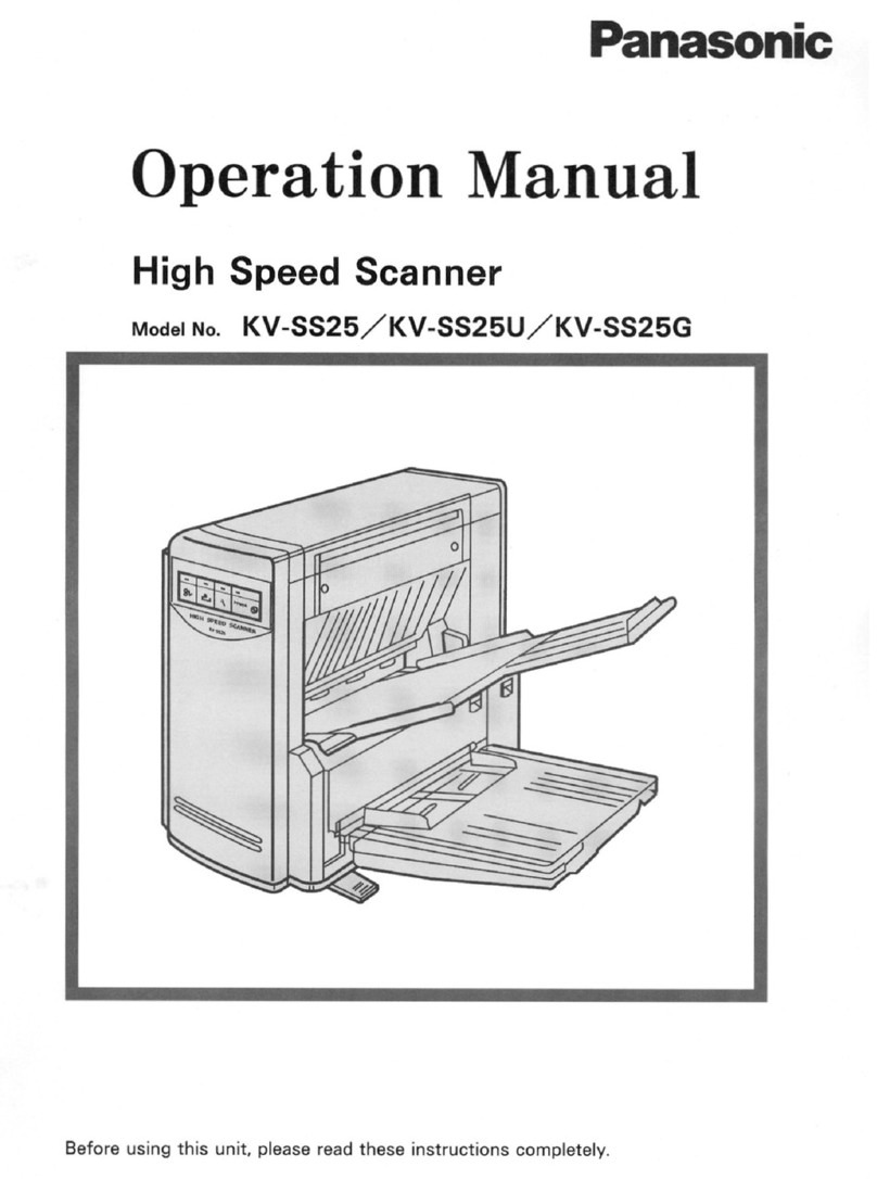 Panasonic KV-SS25 User manual Panasonic KV-SS25 User manual