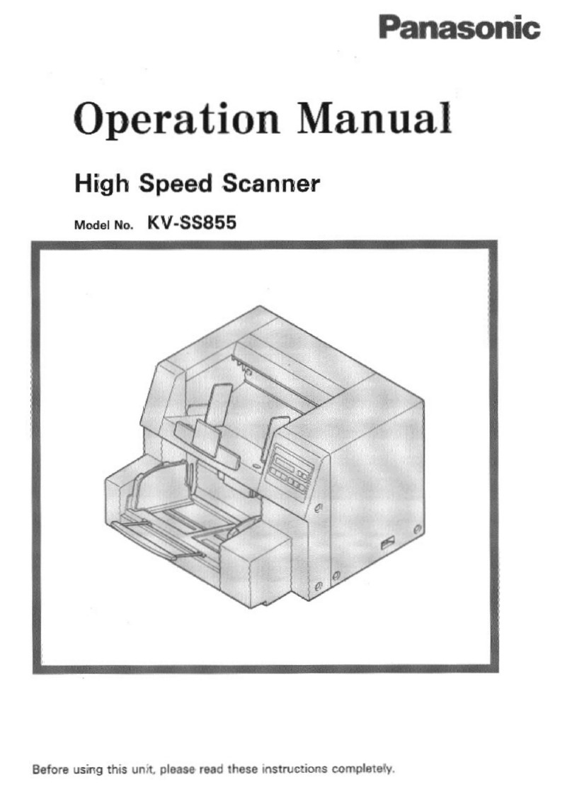 Panasonic KV-SS855 User manual