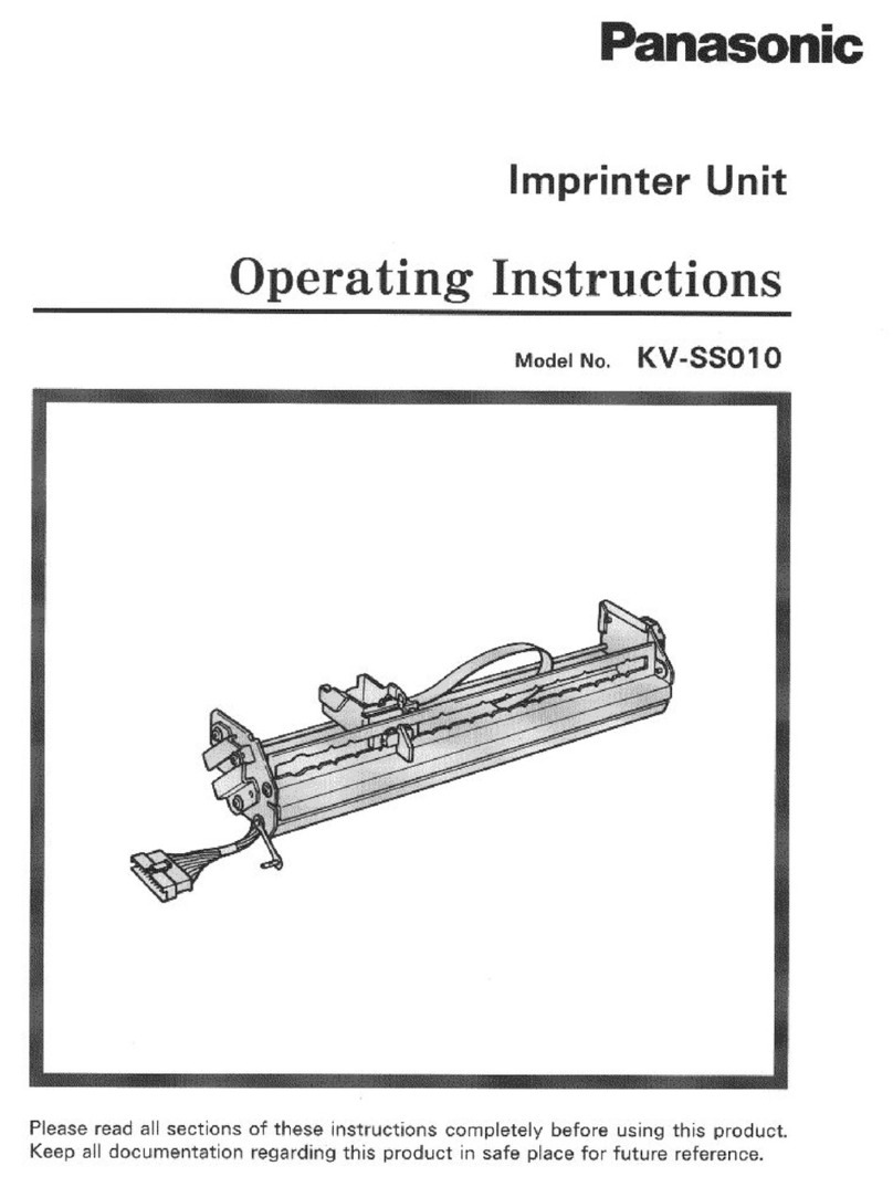 Panasonic KV-SS010 operating instructions