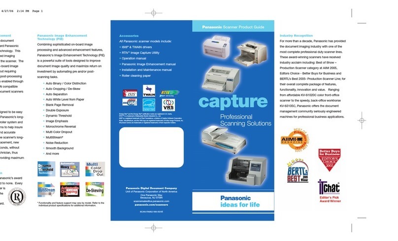 Panasonic KV-S1020C User manual Panasonic KV-S1020C User manual