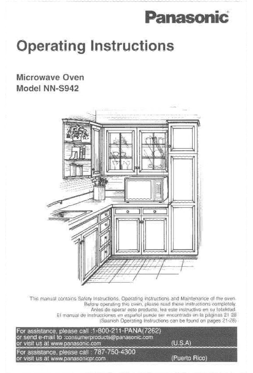 Panasonic NN-S942 operating instructions