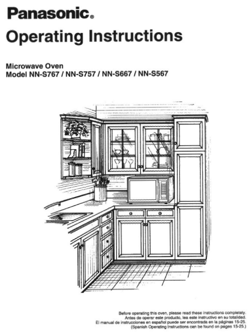 Panasonic NNS567 - MICROWAVE operating instructions