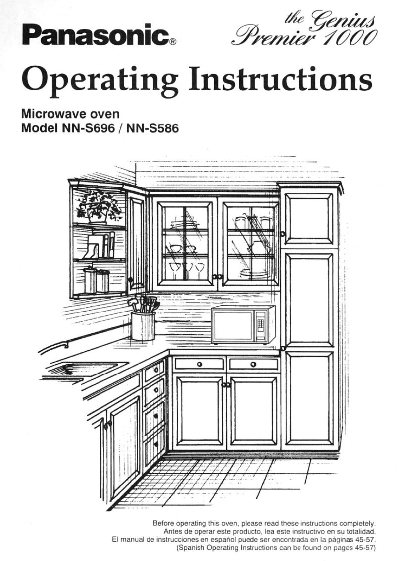 Panasonic NNS586 - MICROWAVE operating instructions