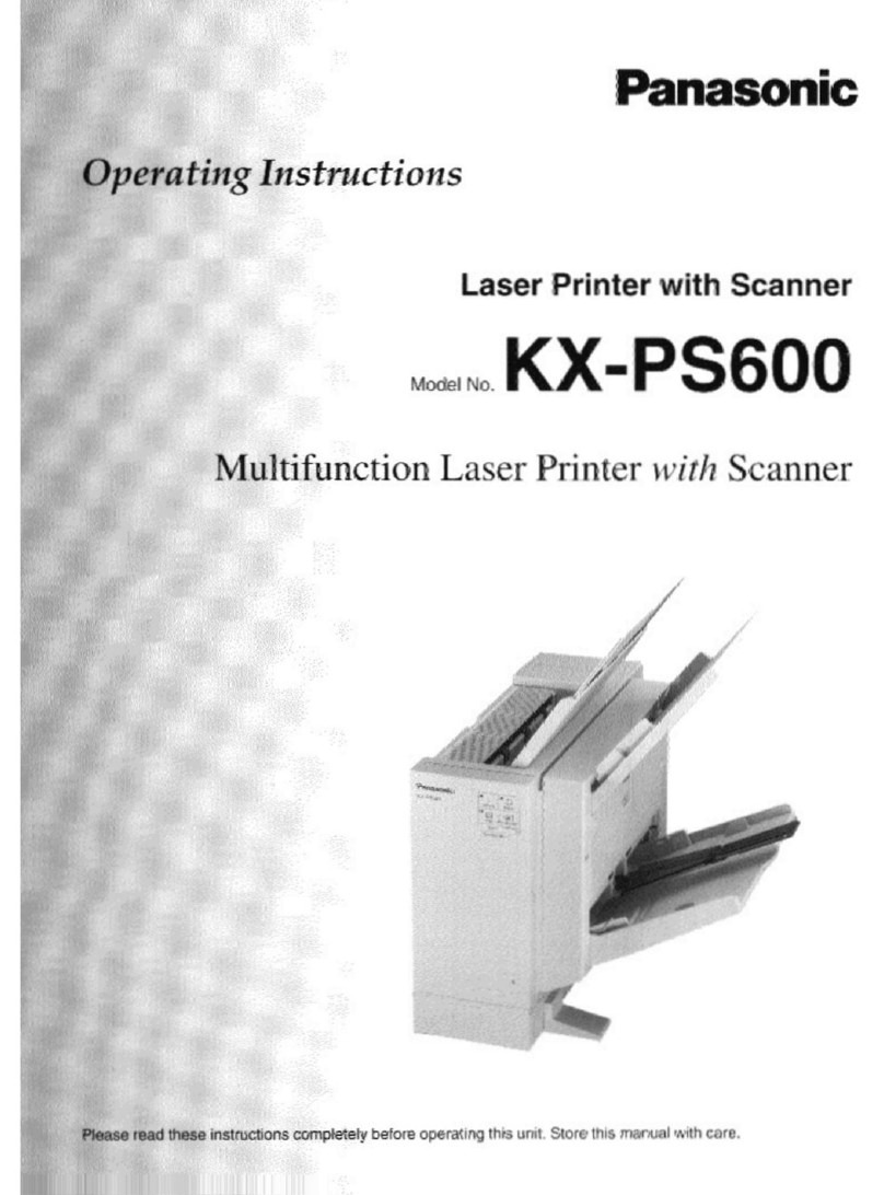Panasonic KX-PS600 User manual Panasonic KX-PS600 User manual
