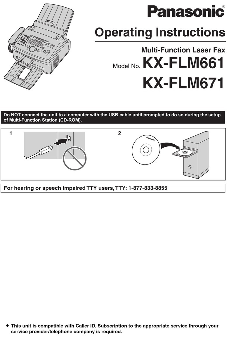 Panasonic KX-FLM661 User manual Panasonic KX-FLM661 User manual