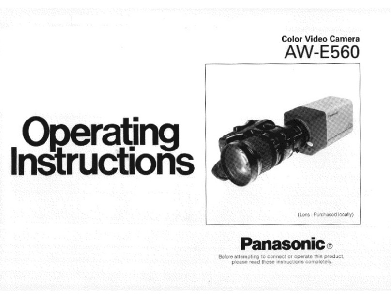 Panasonic AWE560 - COLOR VIDEO CAMERA User manual