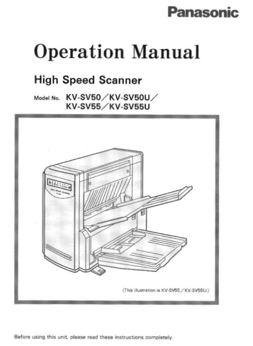 Panasonic KV-SV50U User manual Panasonic KV-SV50U User manual