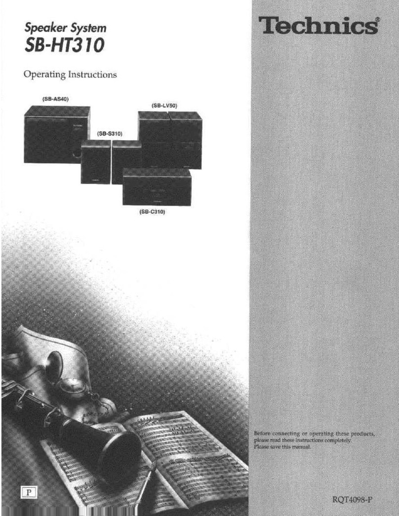 Technics SB-HT310 User manual
