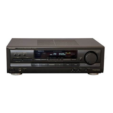 Technics SAEX310 - RECEIVER User manual