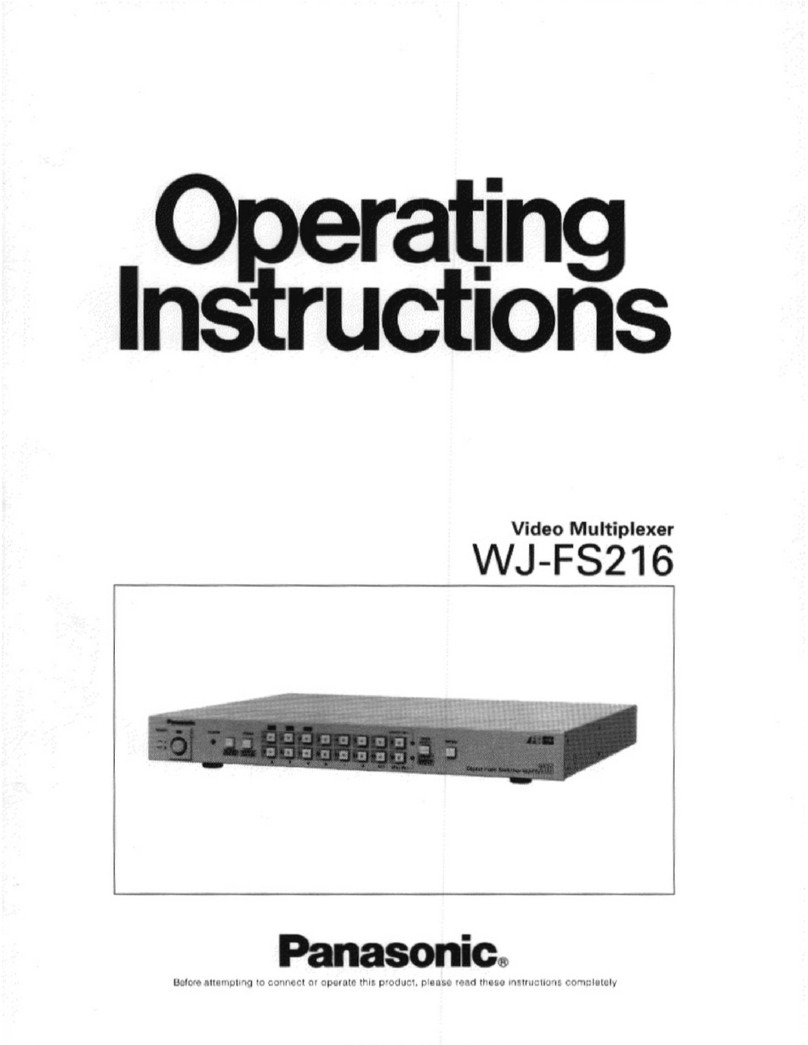 Panasonic WJFS216 - SWITCHER operating instructions