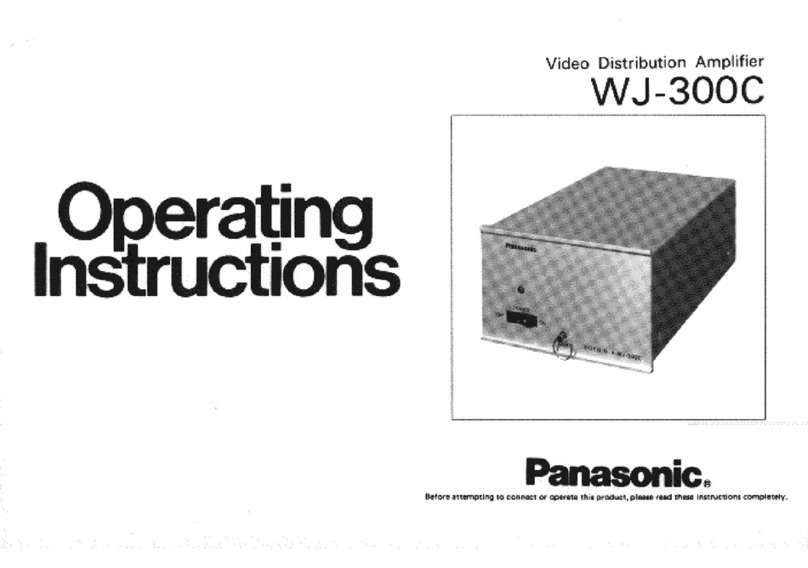Panasonic WJ300C - SWITCHER/CONTROLLER User manual