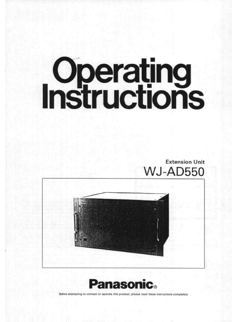 Panasonic WJAD550 - ADAPTOR User manual