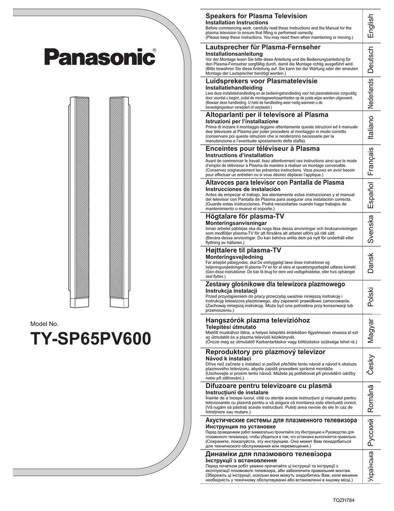 Panasonic TY-SP65PV600 user guide