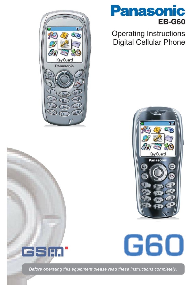 Panasonic EBG60 - CELL PHONE User manual