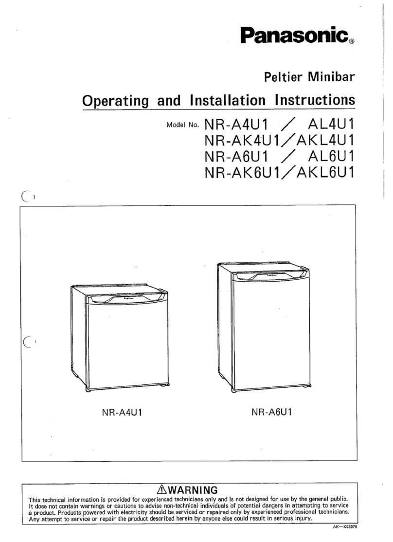 Panasonic NR-A4U1 Operating and installation instruction