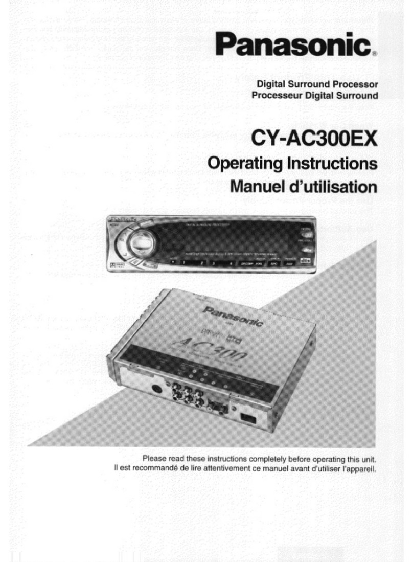 Panasonic CYAC300EX - CAR AUDIO SURROUND P User manual