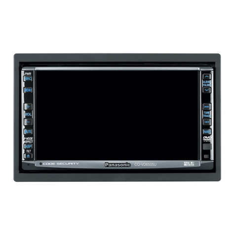 Panasonic CQVD6505U - IN-DASH DVD MONITOR User manual