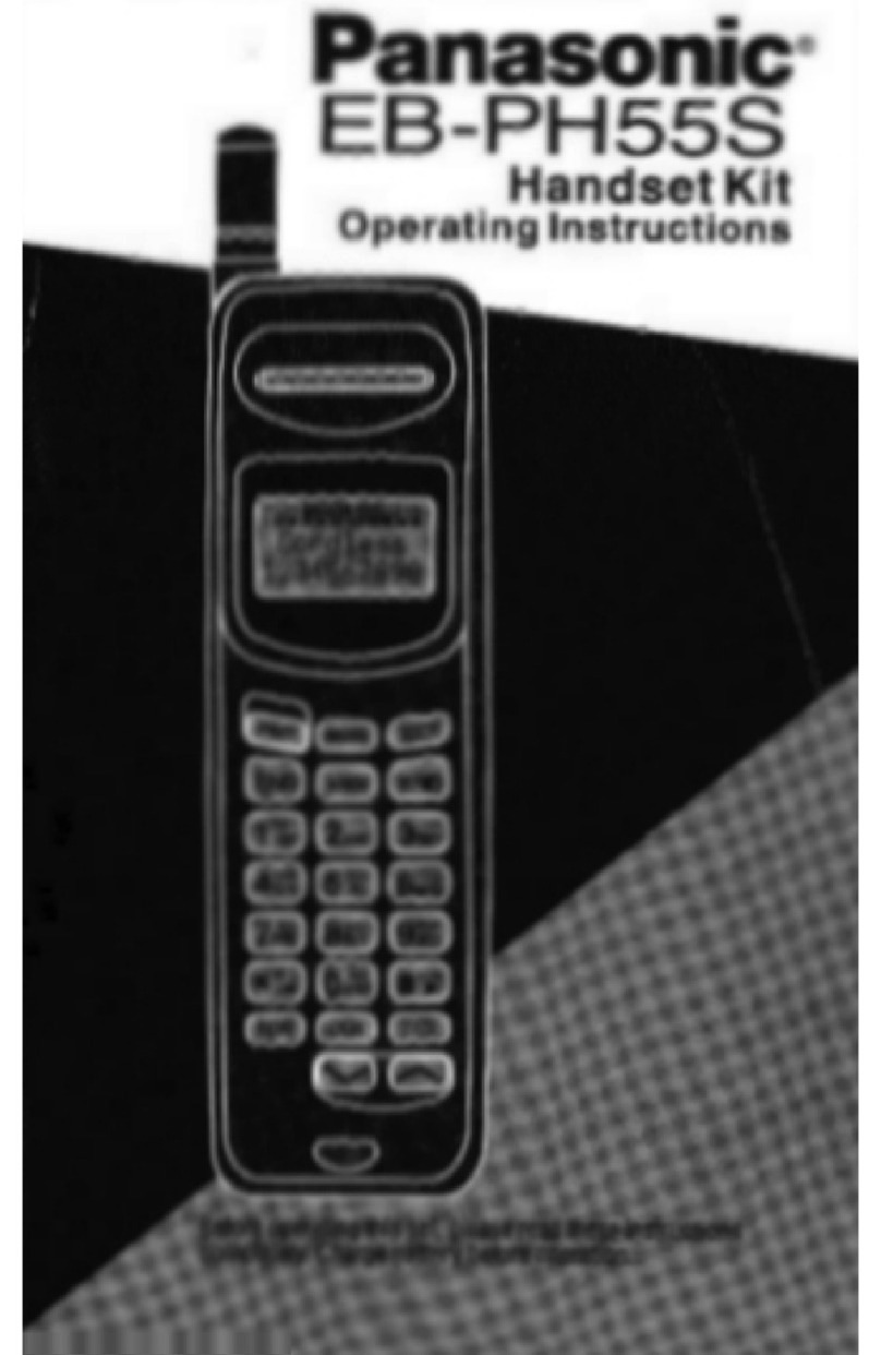 Panasonic EBPH55S - CELL PHONE operating instructions