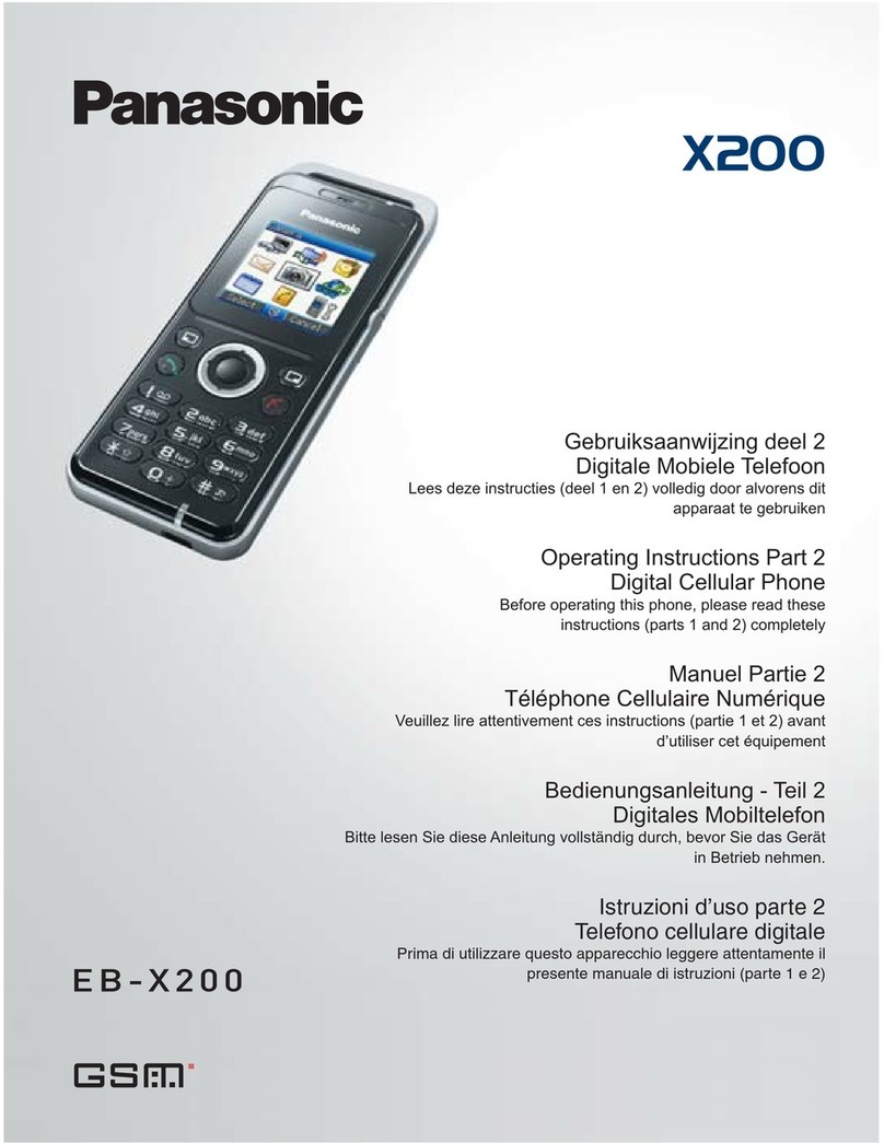 Panasonic EB-X200 User manual Panasonic EB-X200 User manual