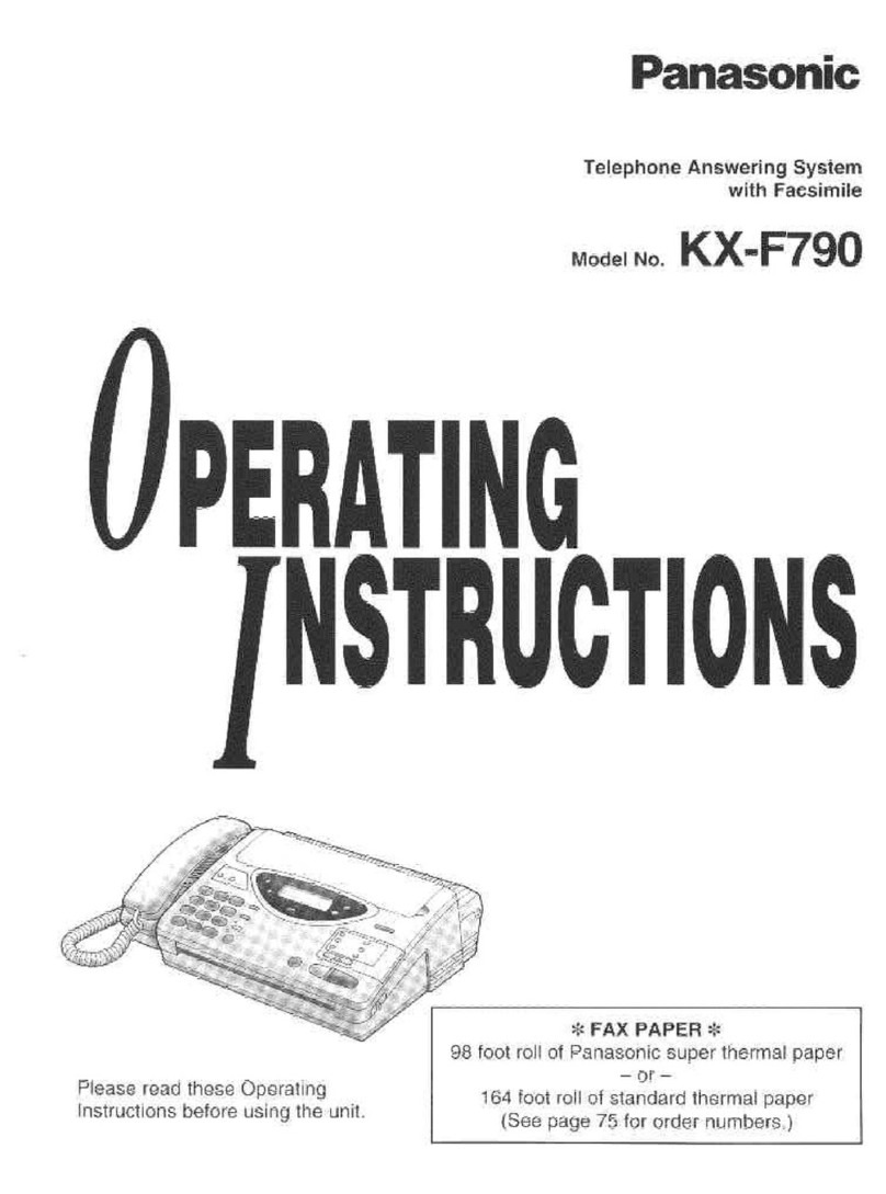 Panasonic KX-F790 operating instructions