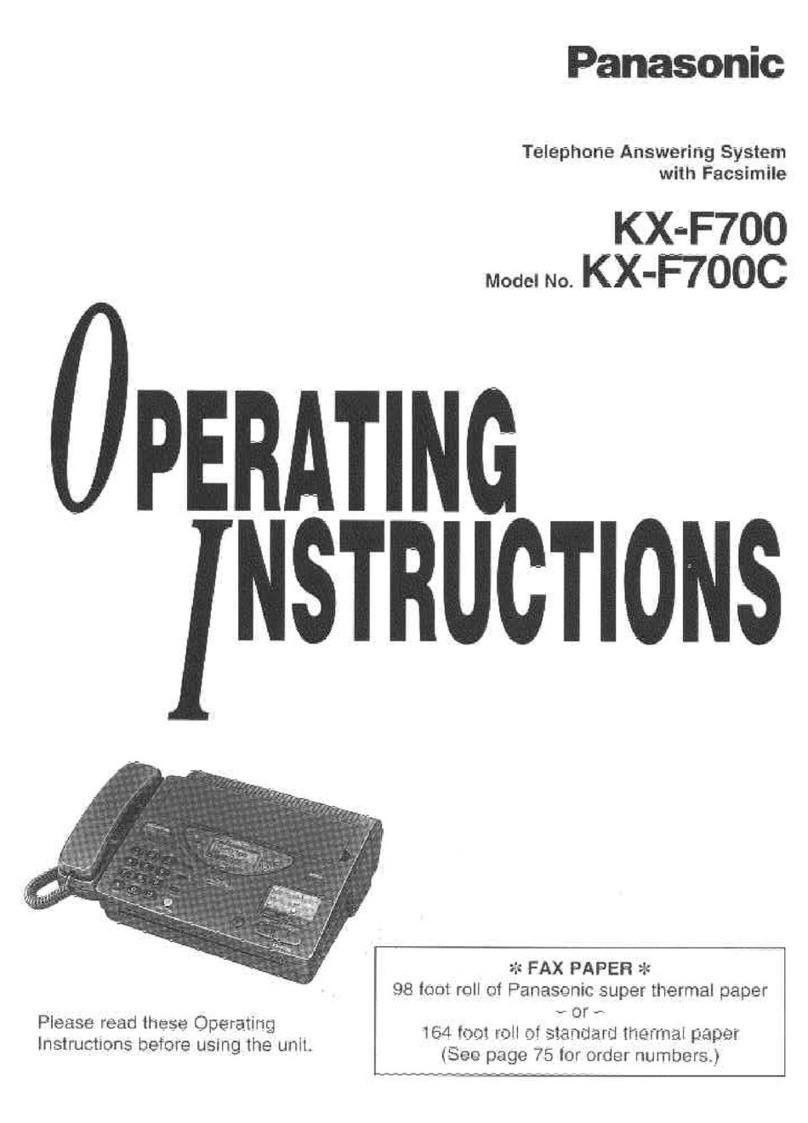 Panasonic KX-F700C User manual