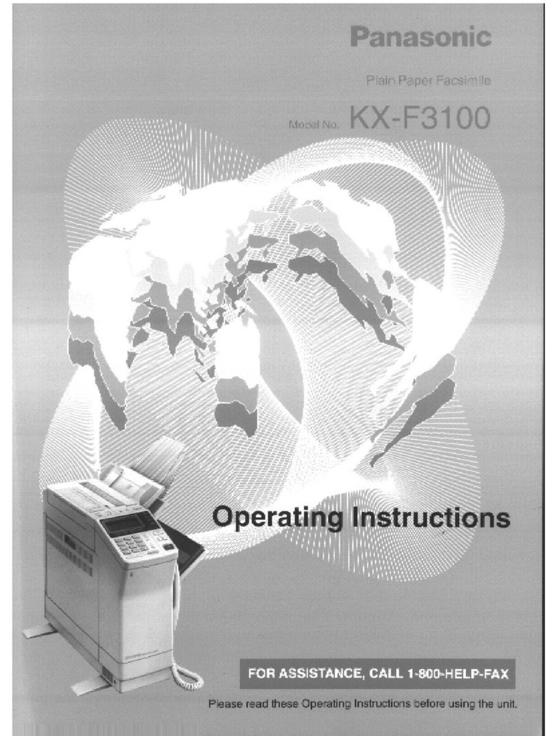 Panasonic KX-F3100 operating instructions