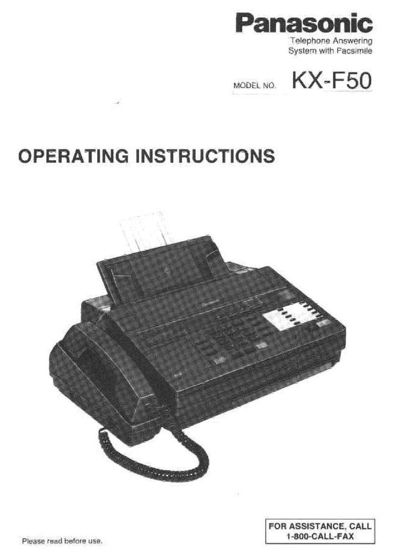 Panasonic KX-F50 User manual