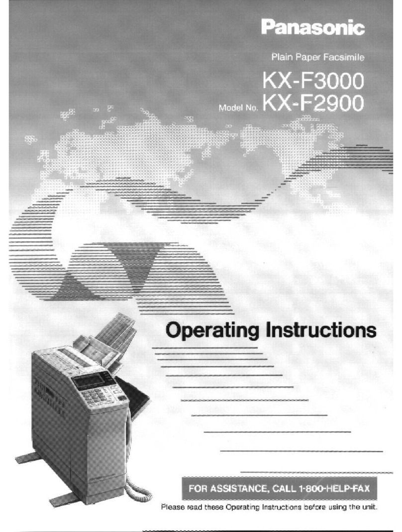 Panasonic KX-F2900 operating instructions