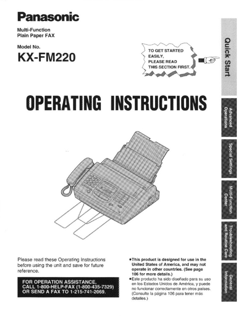 Panasonic KX-FM220 user guide
