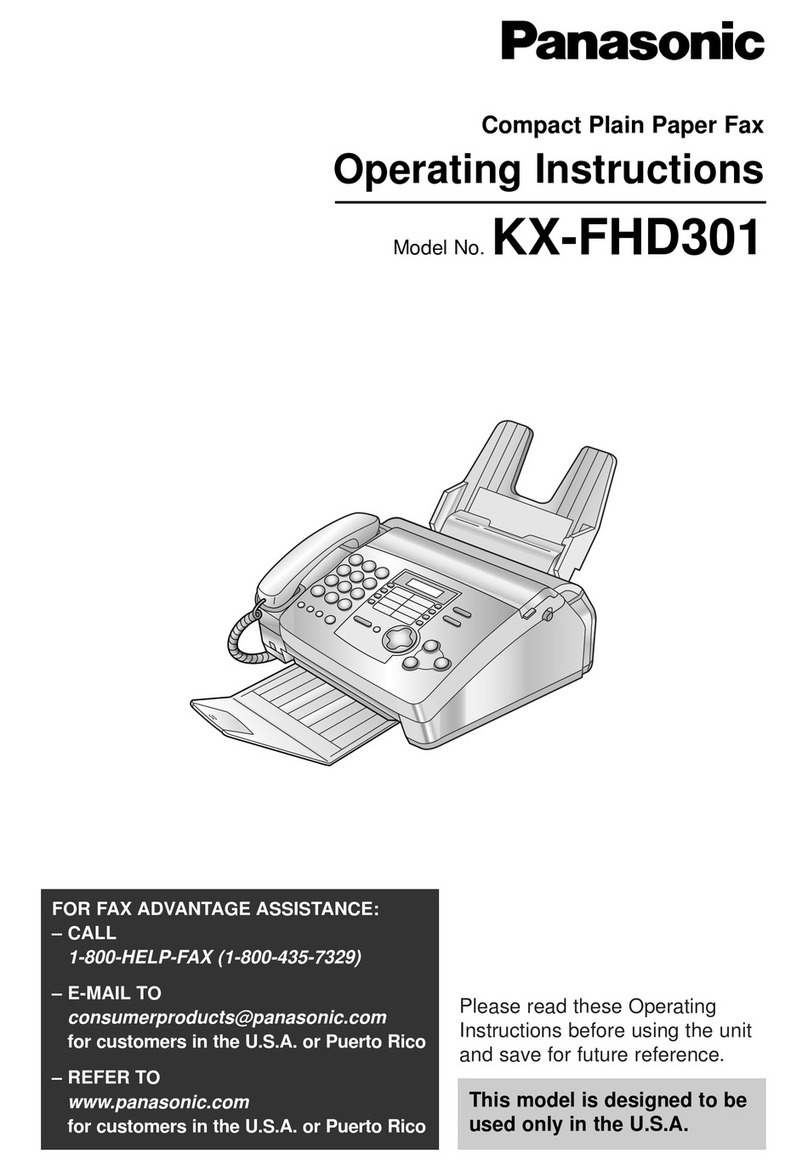 Panasonic KX-FHD301 User manual Panasonic KX-FHD301 User manual