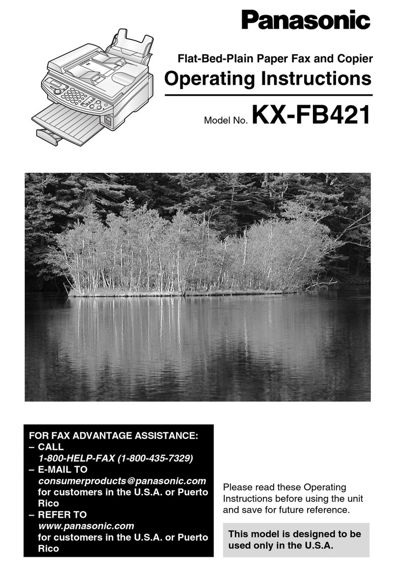 Panasonic KX-FB421 User manual