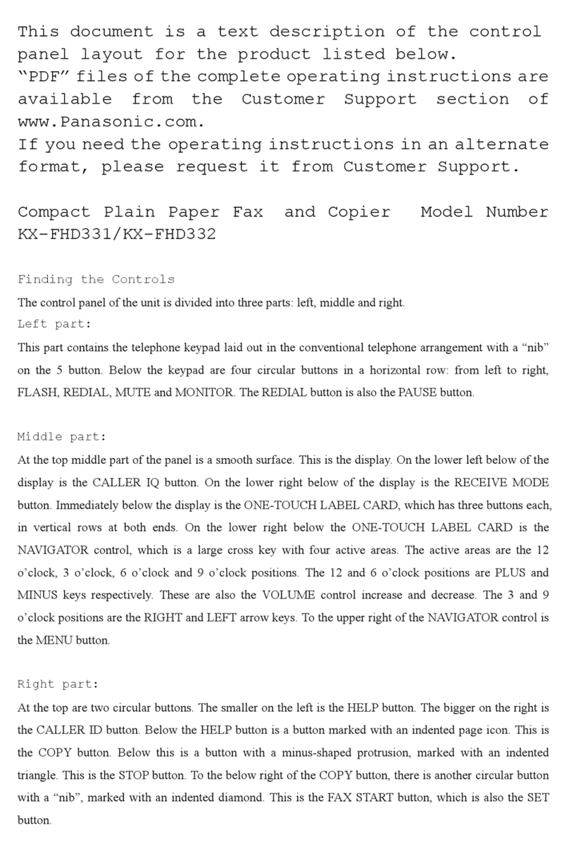 Panasonic KX-FHD331 Description