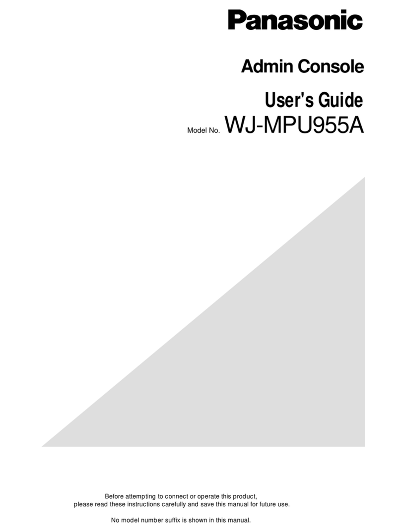 Panasonic WJMPU955A - CENTRAL PROCESSING UNIT User manual