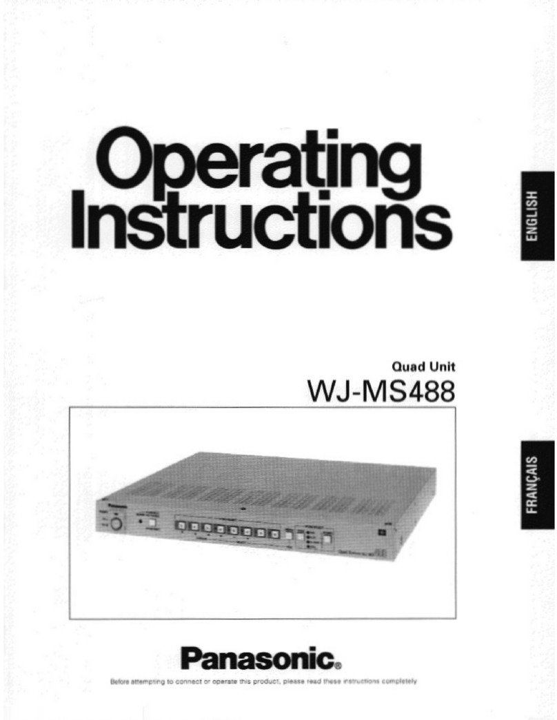 Panasonic WJMS488 - QUAD UNIT operating instructions